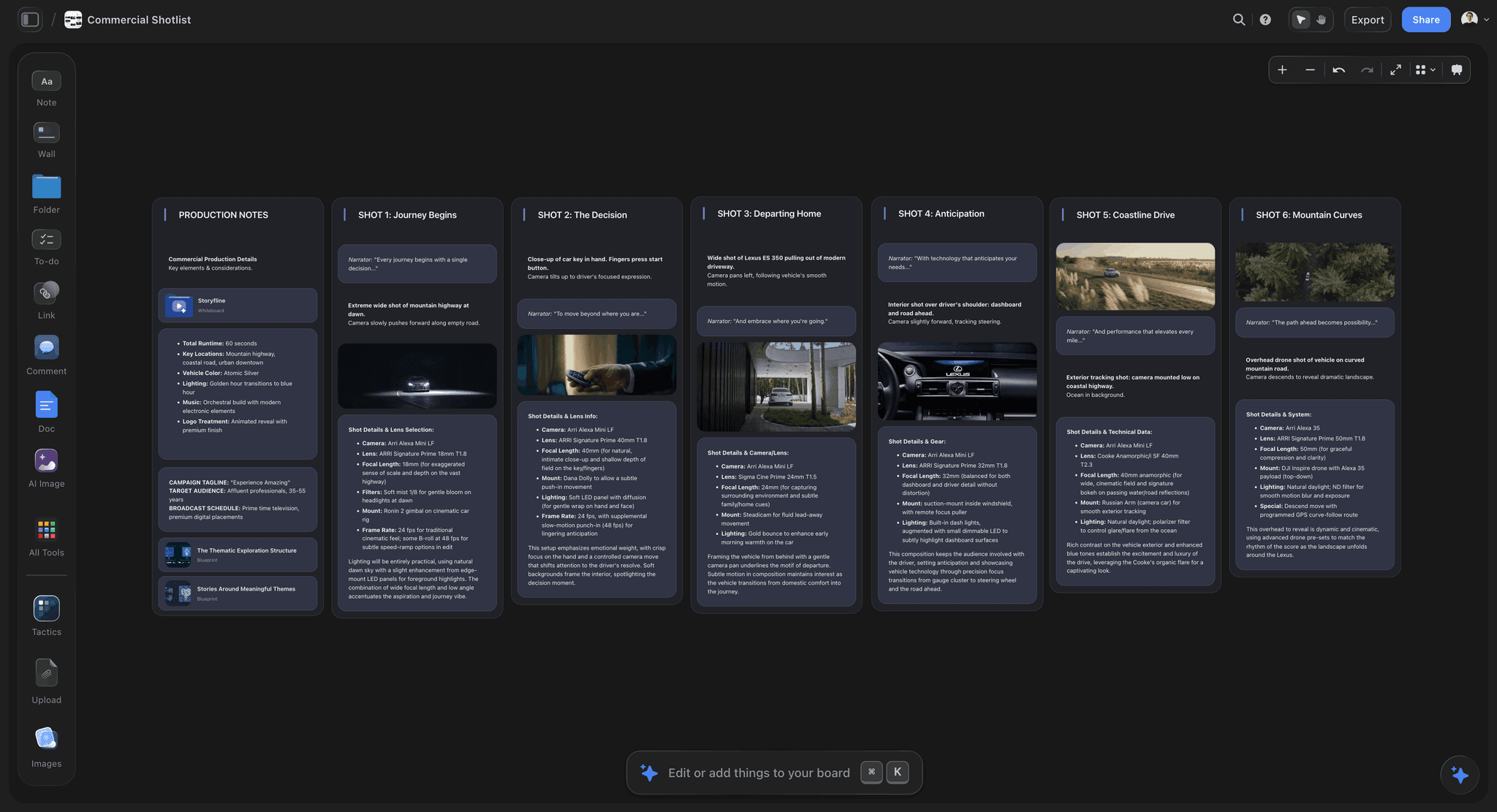 Film Shot List template thumbnail